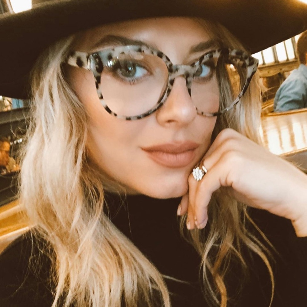 TIJN MITCHELL WHITE OPAL TORTOISE GLASSES FRAMES